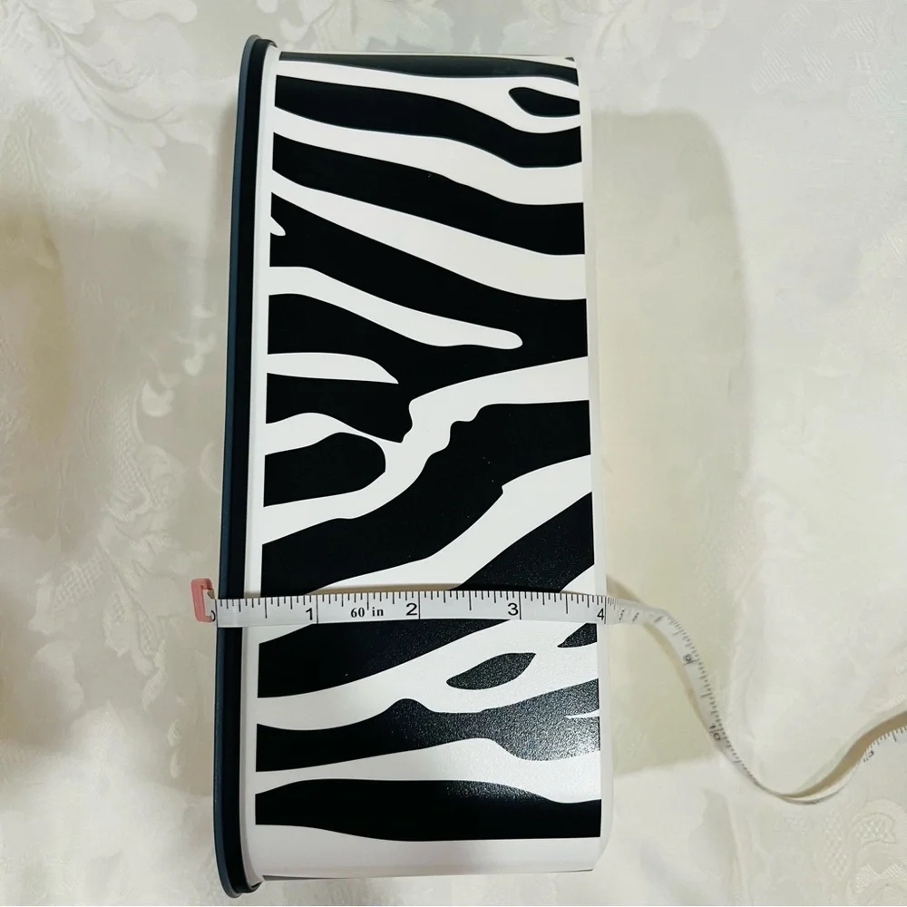 NWOT Vintage Tupperware Zebra Print Rectangular Container Special Edition